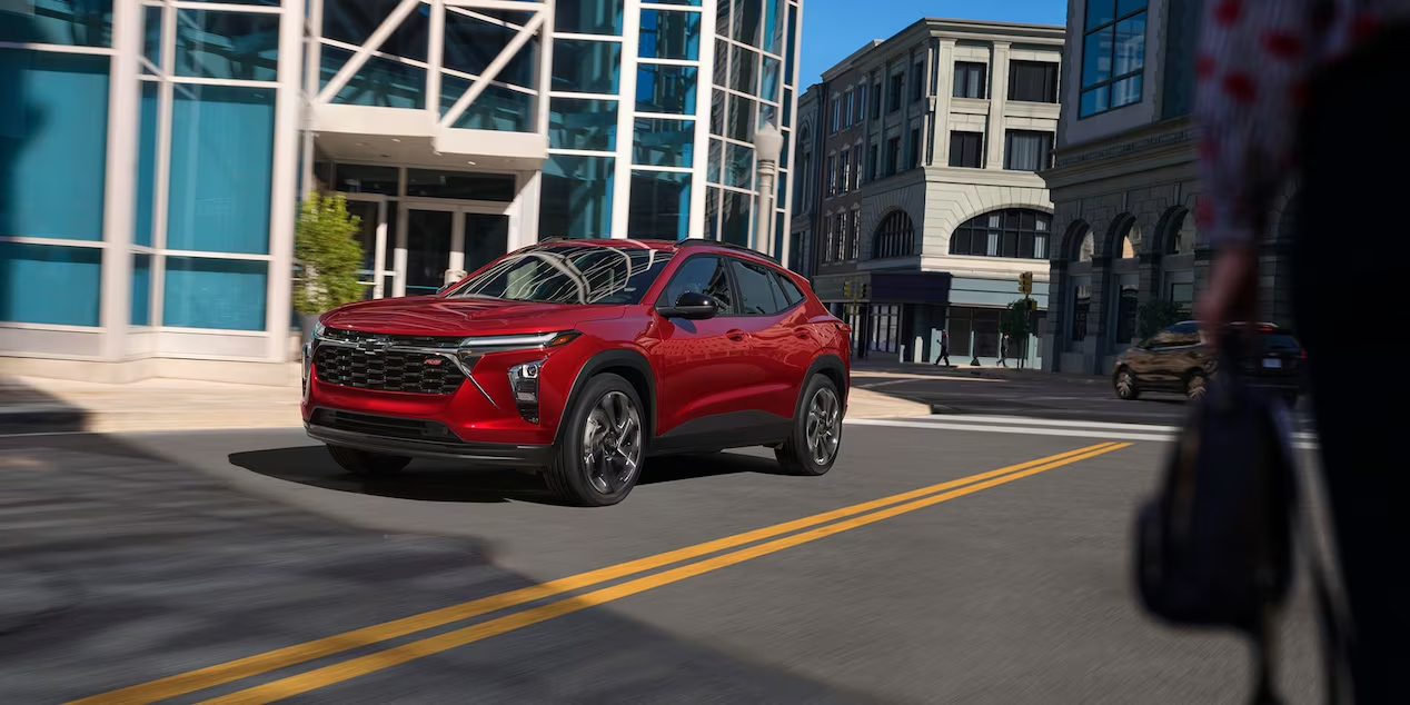 2024 Chevrolet Trax Driving On The Road - Barnes Wheaton GM South Surrey