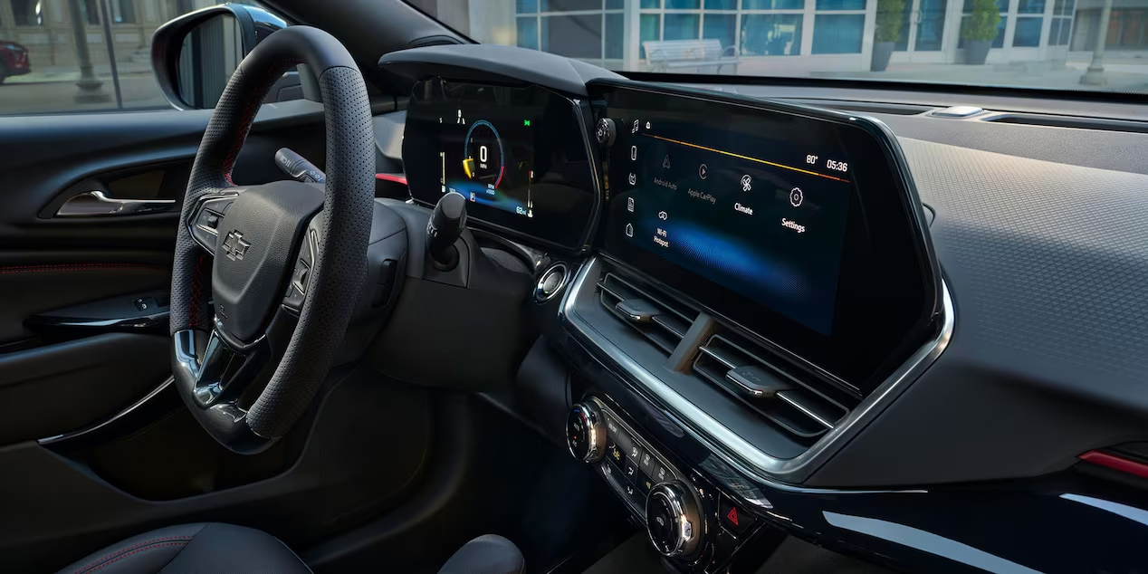 Dashboard of the 2024 Chevrolet Trax - Barnes Wheaton GM South Surrey