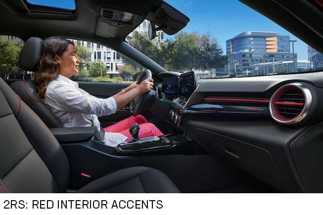 Front Interior of the 2024 Chevrolet Trax 2RS with Text - Barnes Wheaton GM South Surrey