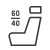 60/40 Second-Row Split-Folding Seat