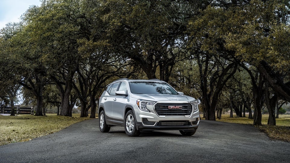 The interior and exterior design of the 2022 GMC Terrain